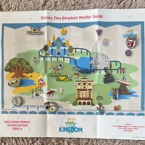 Disney Tiny Kingdom Map with 9 Pins Second Edition Series 4